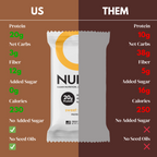 CleanForm Nutrition Nulla Protein Bar - 2 Flavors - Box of 12